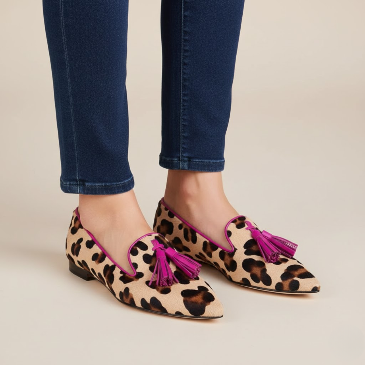 Leopard Women's Loafer Pink