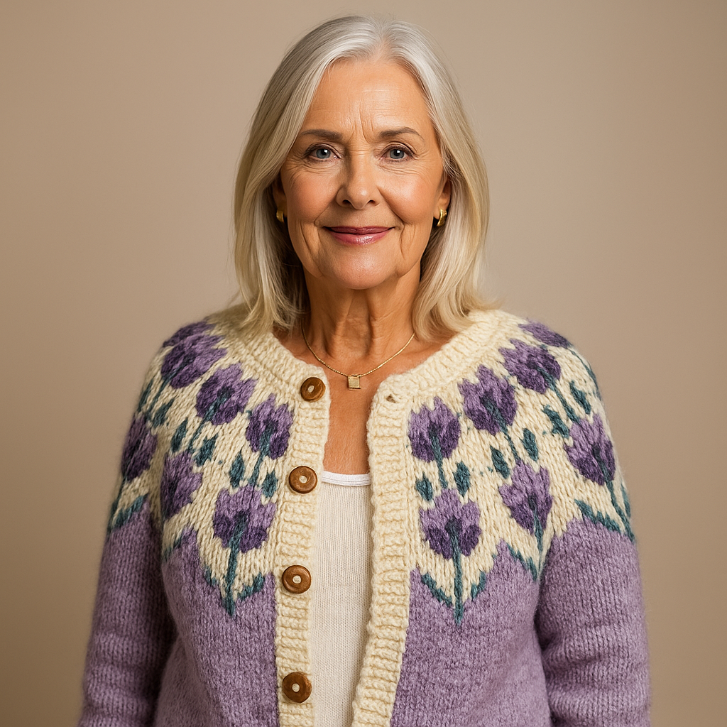 Oliver & Celine - Classic Icelandic Wool Vintage Cardigan