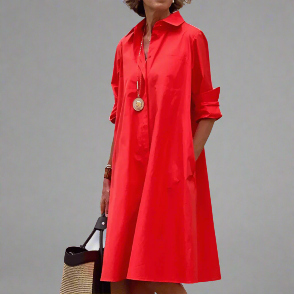 SANDRINE | COMFORTABLE AND ELEGANT POLO DRESS