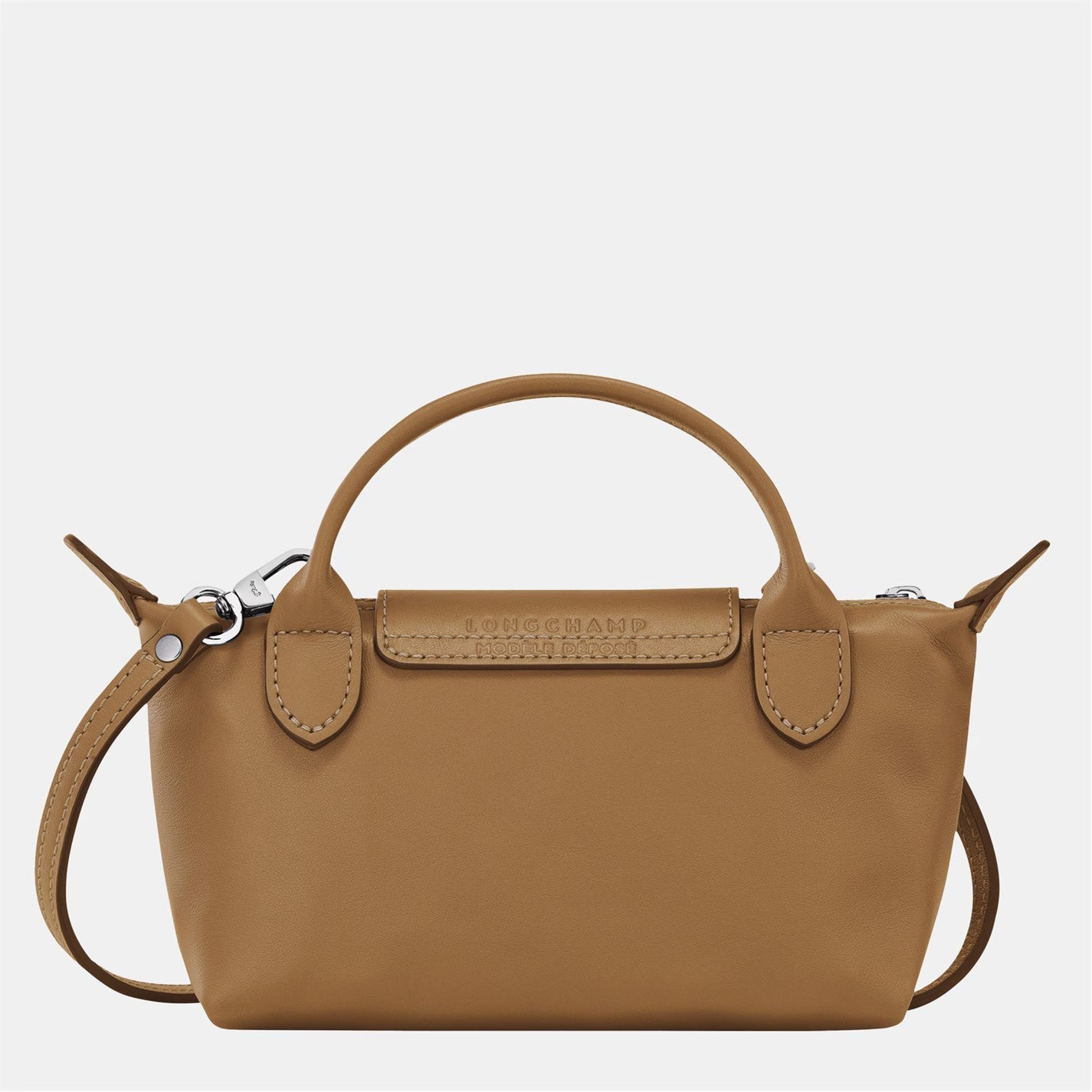 Mini Leather Longchamp Bag - Brown